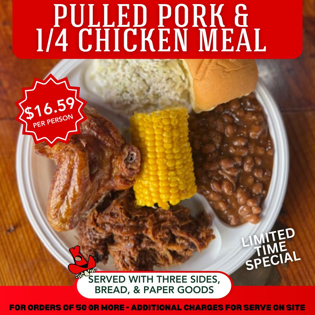 Pulled pork and Chicken Meal